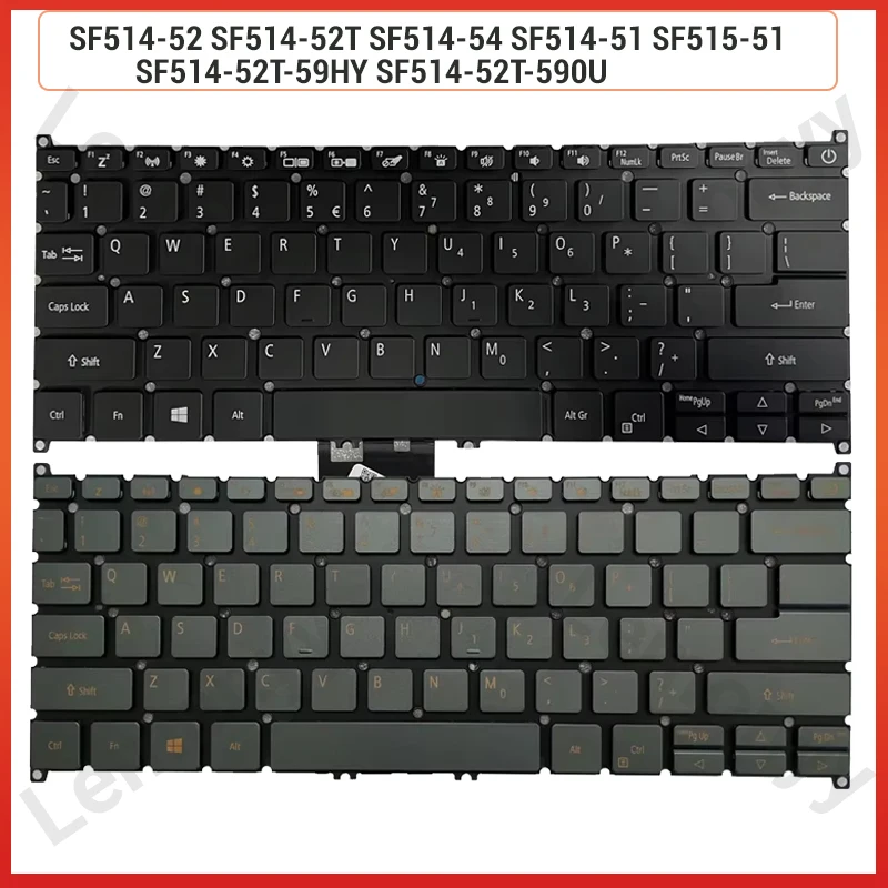 

Новая американская клавиатура для ноутбука Acer Swift 5 SF514-52 SF514-52T SF514-54 SF514-51 SF515-51 SF514-52T-59HY SF514-52T-590U подсветка