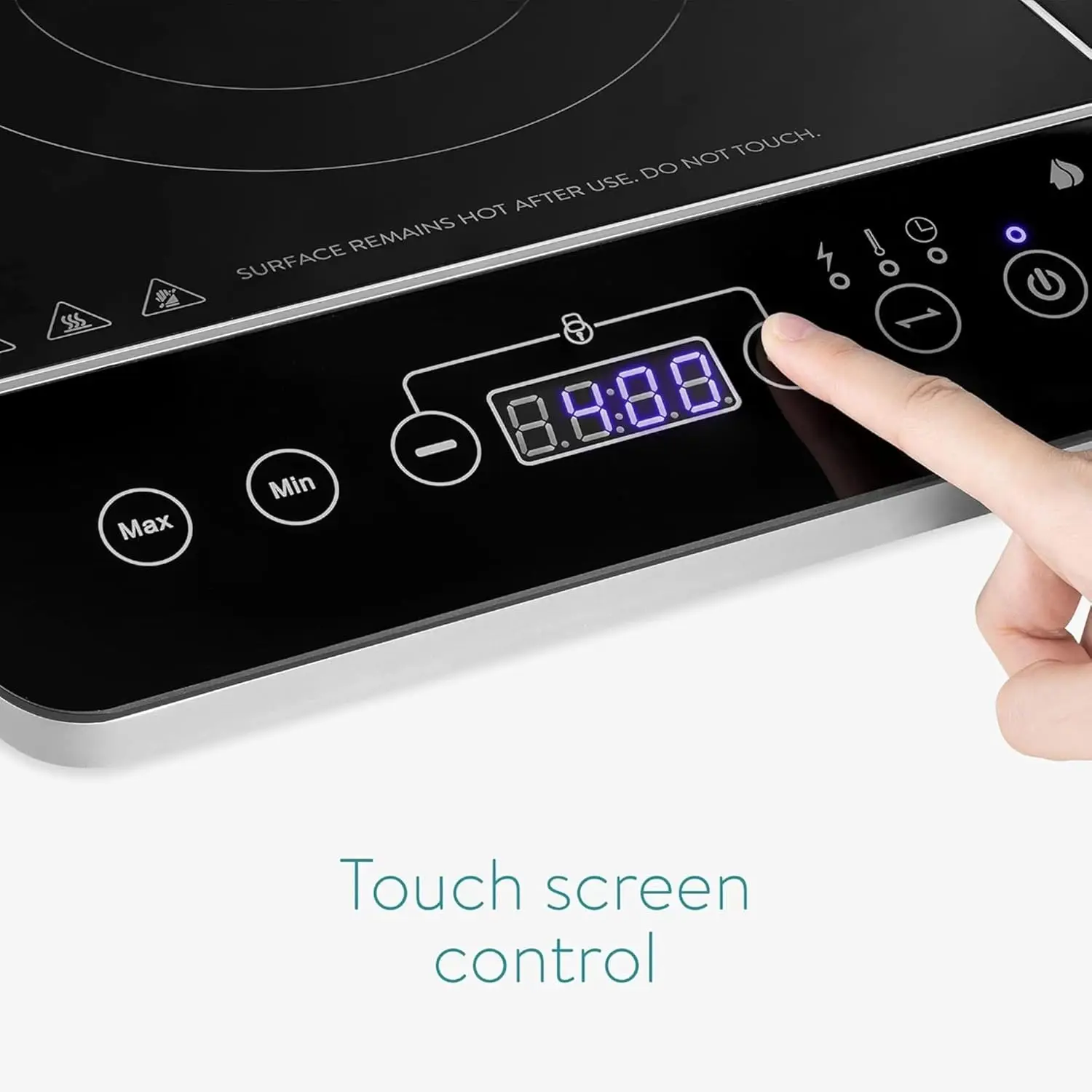 Double Induction Cooktop - Portable Dual Countertop Electric Stove Burner Cook-Top Hot Plate with 2 Hobs for Cooking - 24 x 14 x