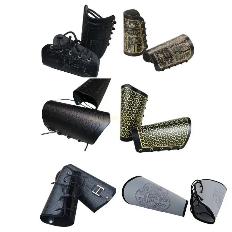 31BF Martial Art Arm Guard Cosplay Chinois Costume Knight Bracas Men Femmes Fémers Joue Party Party Gauntlets