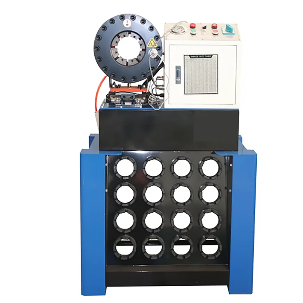 Piegatrice automatica per tubi in gomma 3KW Macchina per pressatura per tubi idraulici MJ52T