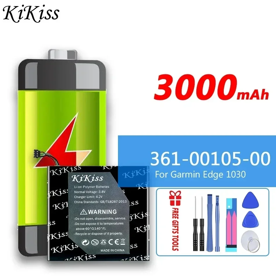 3000mAh KiKiss Powerful Battery 361-00105-00 For Garmin Edge 1030 GPS Handheld