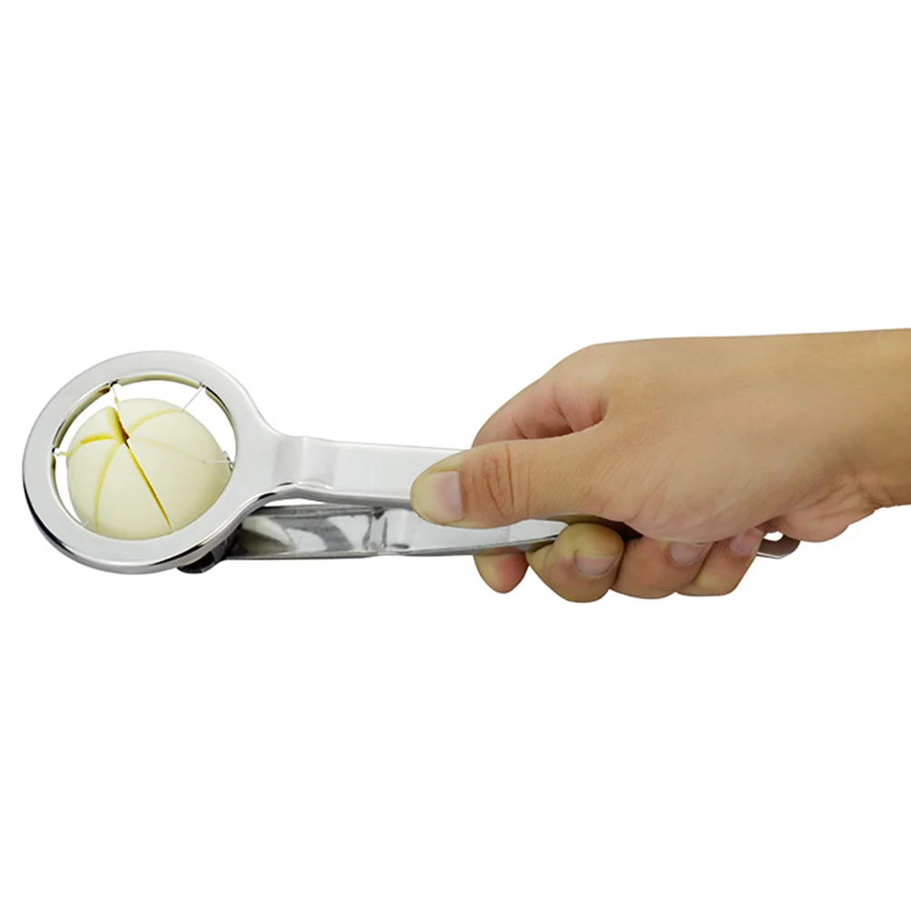 

Egg Cutter 304 Stainless Steel Kitchen Gadget Multi Function Egg Separator Tool for Boiled Preserved Eggs Easy to Use Clean
