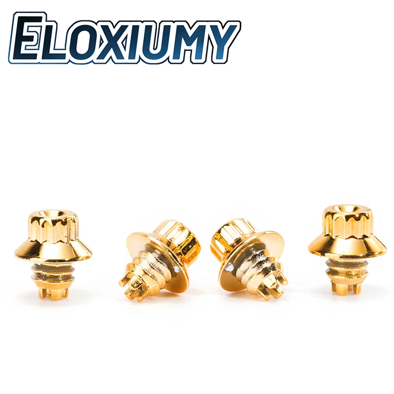 Eloxiumy 25pcs 6.9mm Studs Plastic Cap Lip Screw For Universal Car Wheel Rims Alloy Exterior Accessories Car Styling Tunning ABS