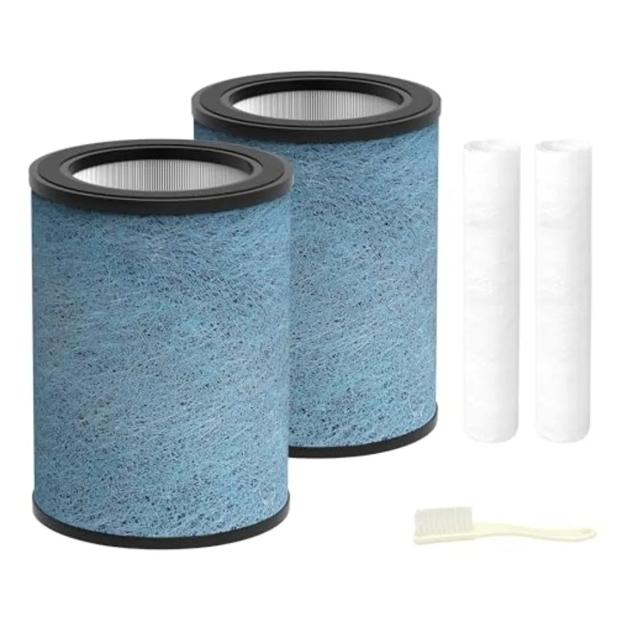 

HP301 HP302 NeverChange Replacement Filter Compatible with Shark HP301/HP302 Air Purifier MAX Clean Sense Series HP200 HC502 HP