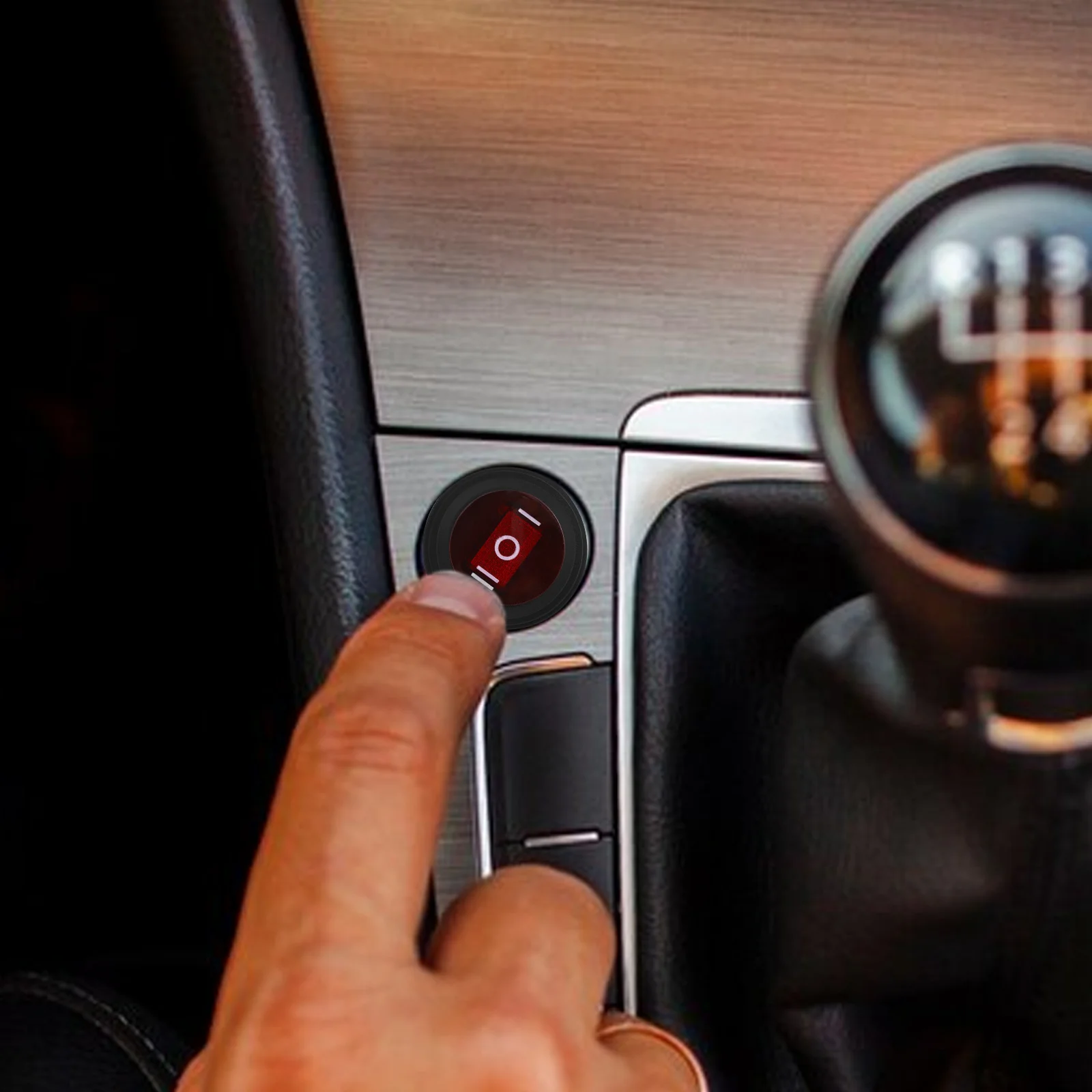 

Waterproof SPDT Rocker Switch for Car Boat 3 Position On Off On Toggle 20mm Hole Easy Install Red Button Single Pole Double