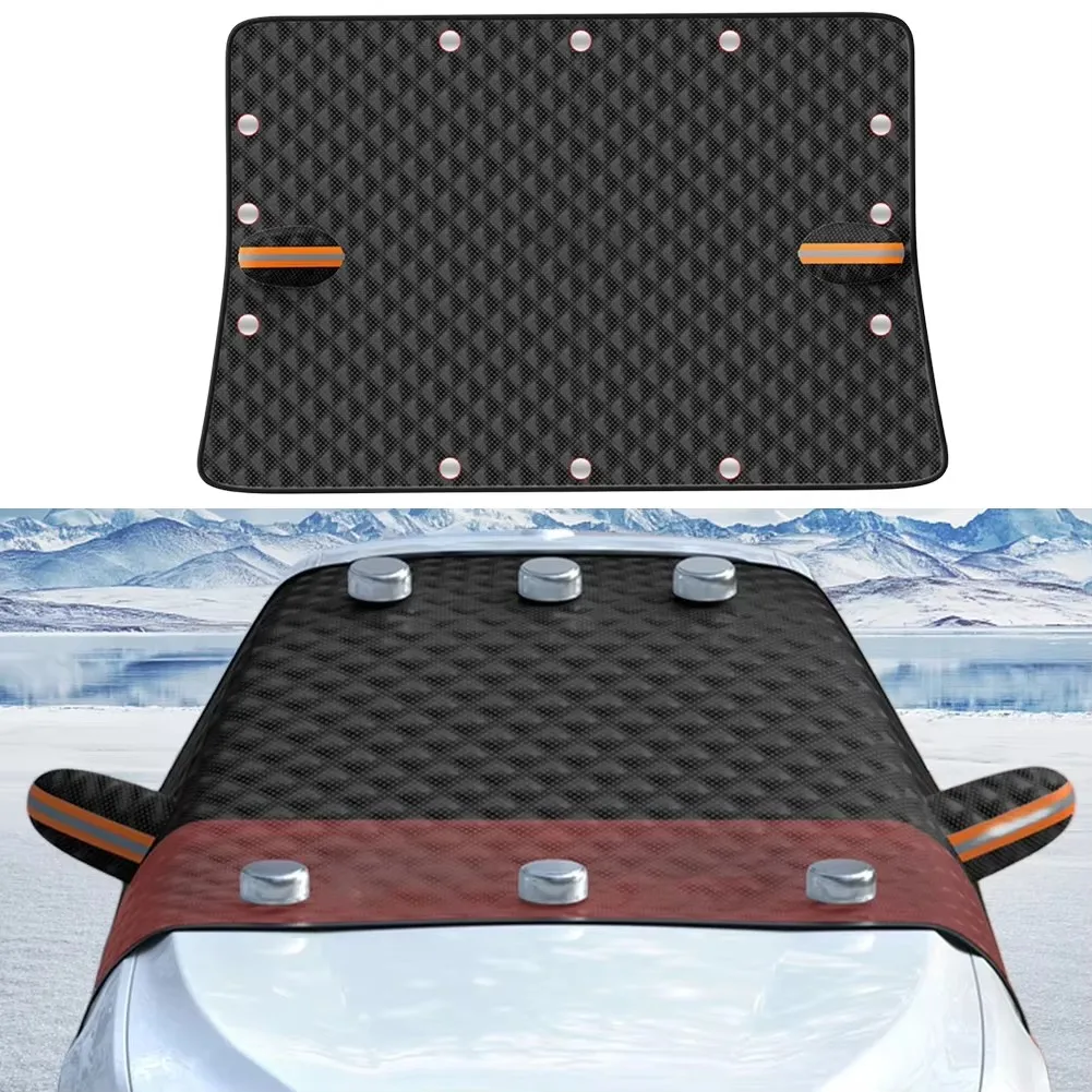 

Car Windshield Cover For Ice And Snow Windproof Car Window Guard For Snow With Magnetic And Reflective Strips Car Front Window