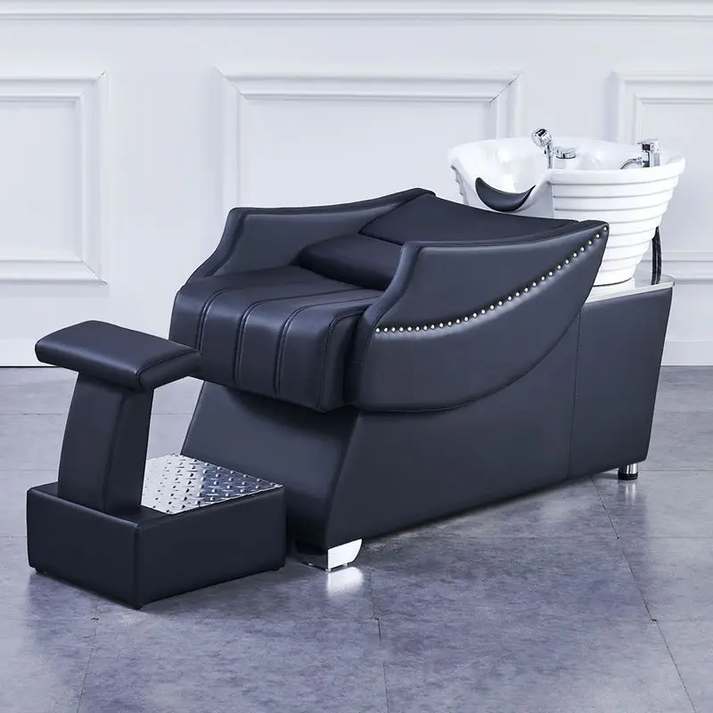

Shampoo bed Modern simple hair salon reclining hair chair barber shop hair salon semi-reclining flush bed