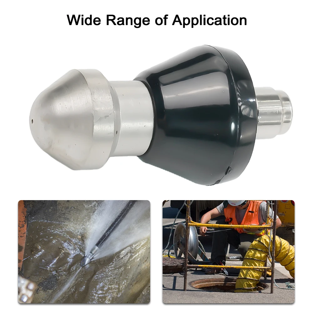 Boquilla de lavadora a presión de acero inoxidable, Control de limpiador de césped, piezas de repuesto ajustables para el hogar y exteriores