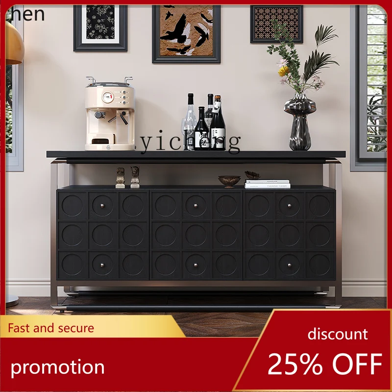 

Боковой шкаф ZML, ежегодные кольца из французского ретро вишневого дерева, встроенные у стены, высококачественный боковой шкаф для хранения из цельного дерева