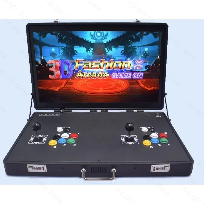 27-inch Retro Arcade Machine, Home Game Console with Joystick, Wireless Controller All-in-One Classic Arcade Cabinet