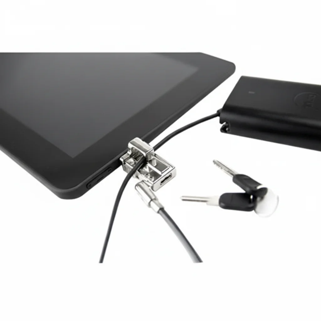 Cerradura de perfil bajo Noble Wedge - Acero - 6 pies - Para tableta, portátil