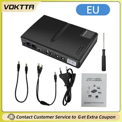 AC85-265V DC1018L Router 5V 9V 12V Optical Cat Monitor Backup Uninterruptible DC Power Supply Charger Cell Phone UPS No Battery