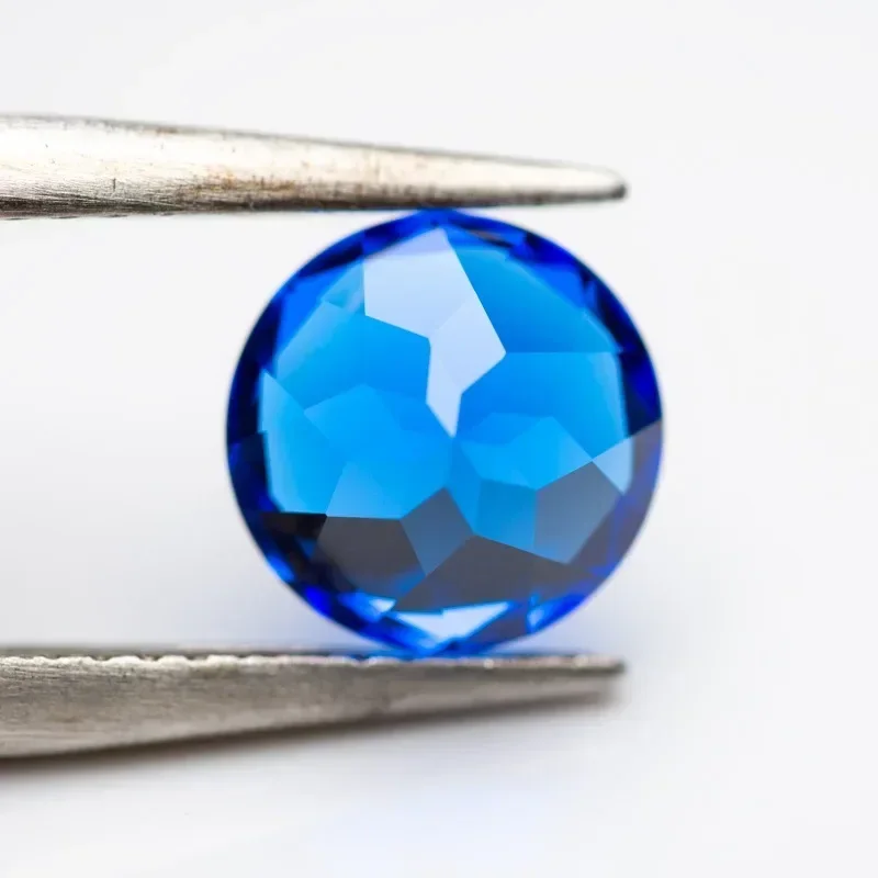 Lab Grown Kobalt Spinel Ronde Vorm Blauwe Demon Kleur Bedels Edelstenen voor Diy Sieraden Maken Materiaal Selecteerbaar AGL Certificaat