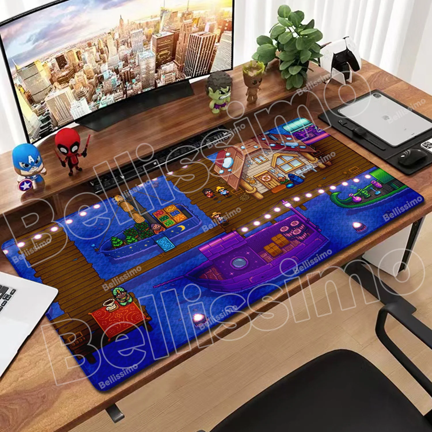 Anime Mousepad Stardew Valley Deskmat XXL Game Desk Protector Mat Pc Accessories Rubber Mausepad Cute Antislip Keyboard Mice Mat