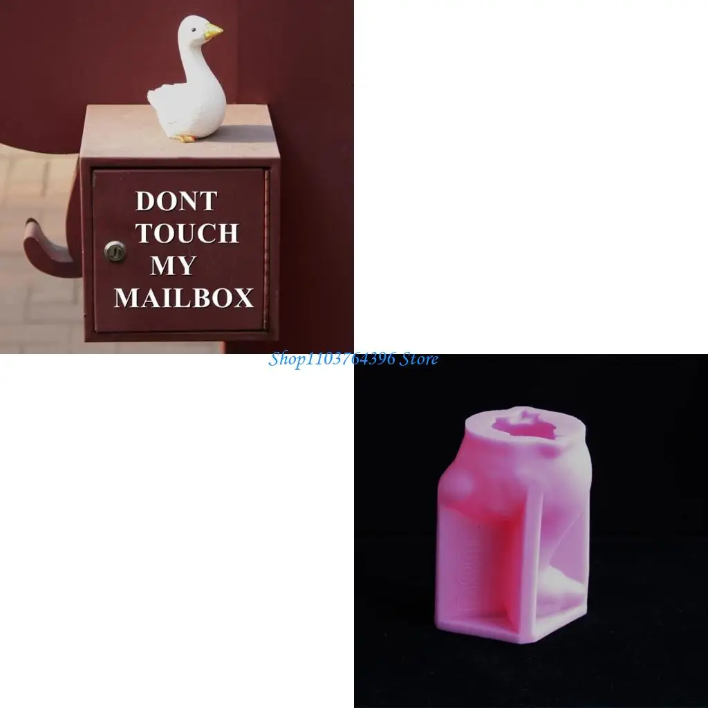 Silicone 3D Duck Shaped Mold for Creative Desktop Decorations Aromatherapys Making Mould Resin Craft Supplies