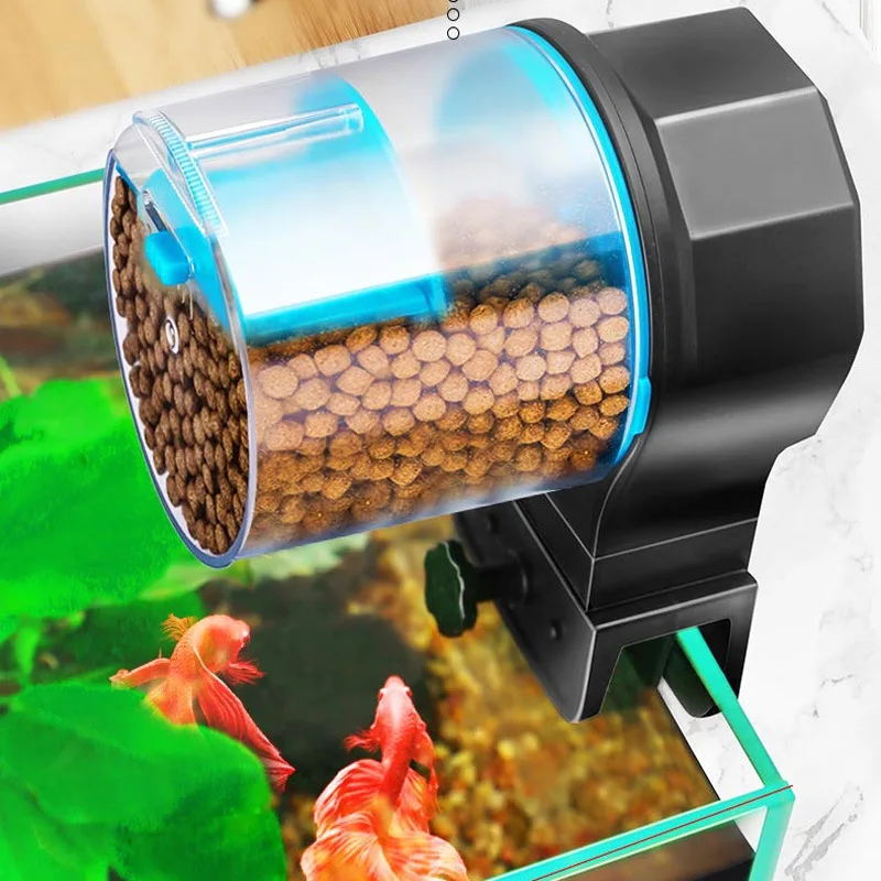 Mangiatoia per acquario serbatoio per pesci automatico koi goldfish alimentatore automatico per acquario mangiatoia per pesci automatica