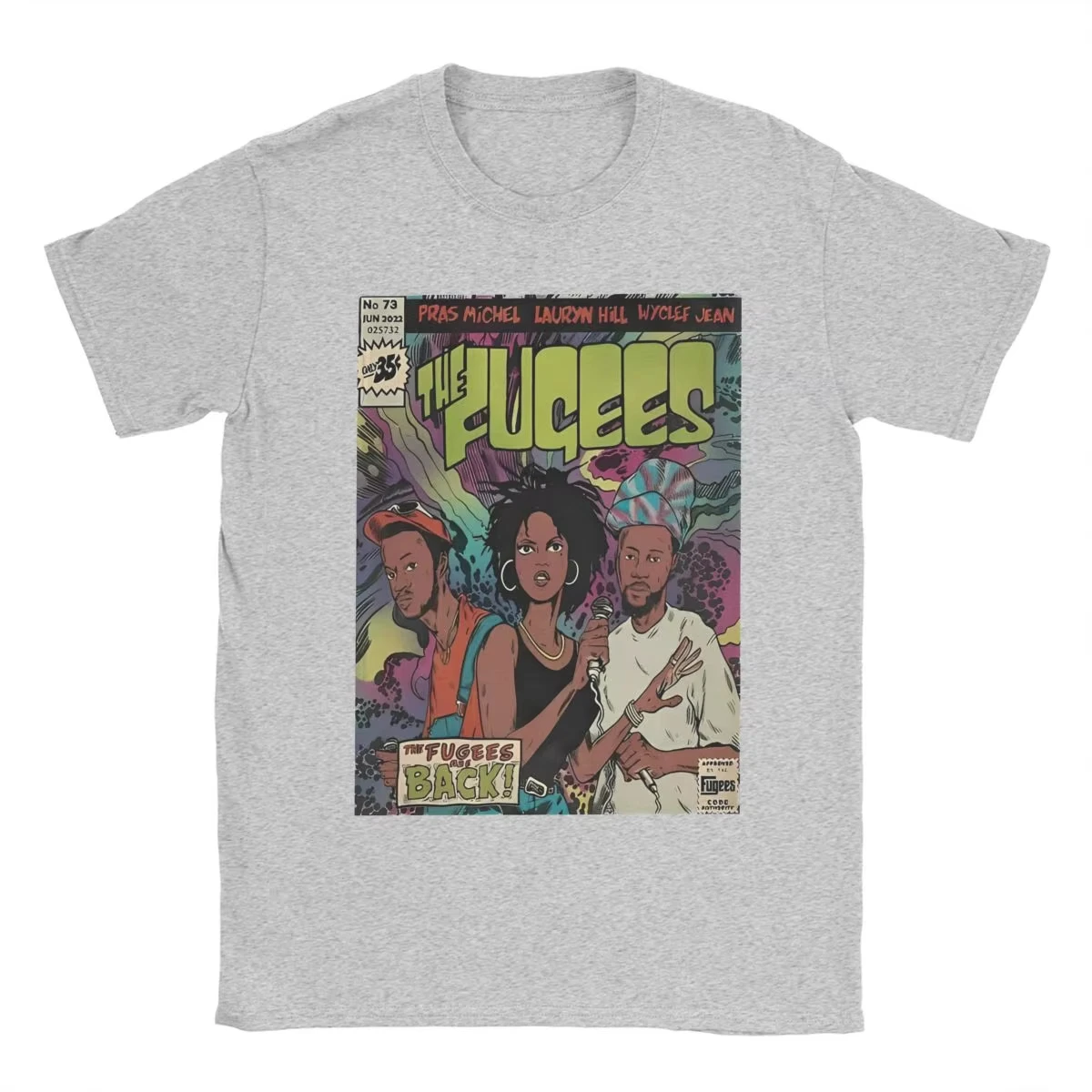 New Arrival fashion heavyweight Hot SaleMen T-Shirt Lauryn Hill The Fugees  100% Cotton Tee Shirt Short Sleeve T Shirts Crewneck