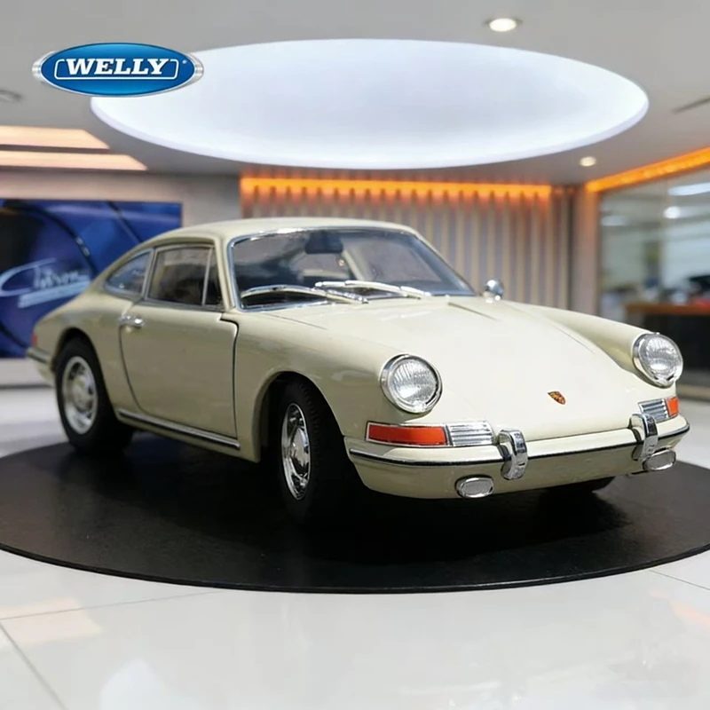 

WELLY 1:24 1964 Porsche 911 Alloy Classic Sports Car Model Diecasts Metal Toy Vehicles Car Model Simulation Collection Kids Gift