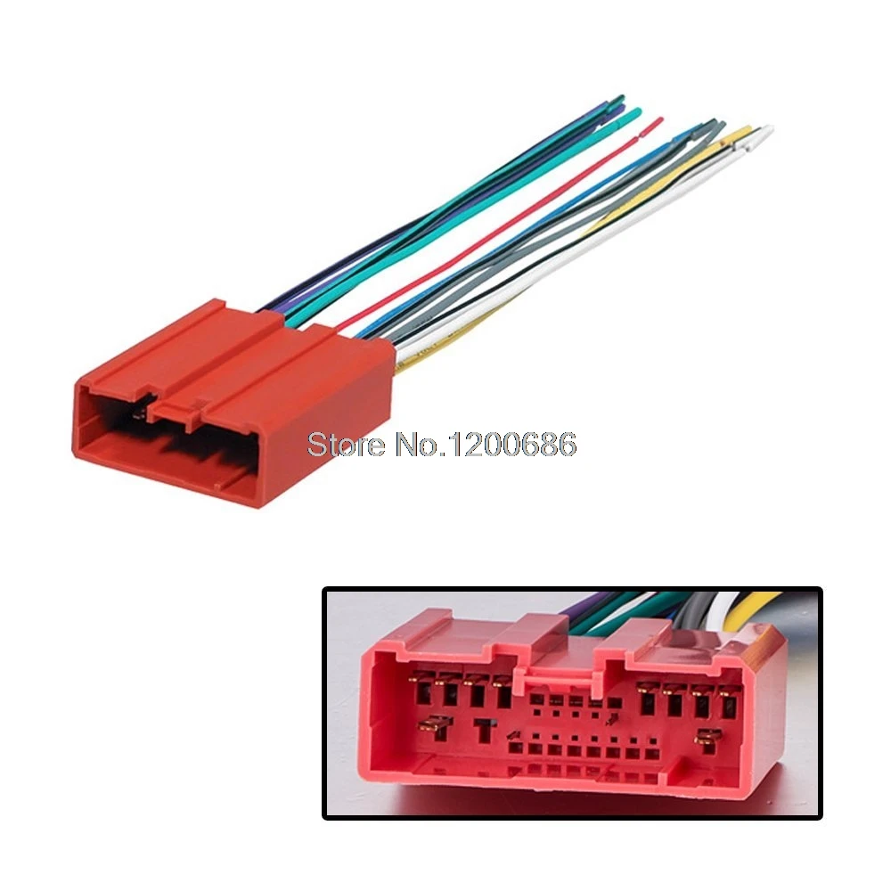 Car Radio Stereo wire harness  CD Player Dash Install Mounting Kit wire harness For Mazda