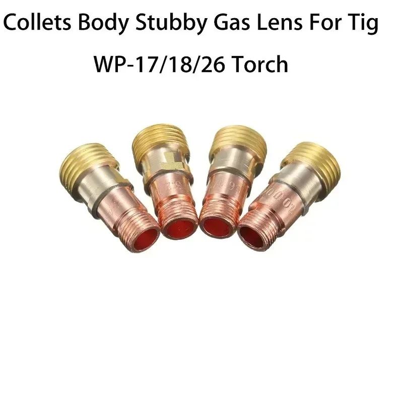 1PC Brass Tig Collets Body Gas Lens 17CB20G Connector With Mesh For Welding Torch Tig WP-17/18/26 Torch Welding Accessor