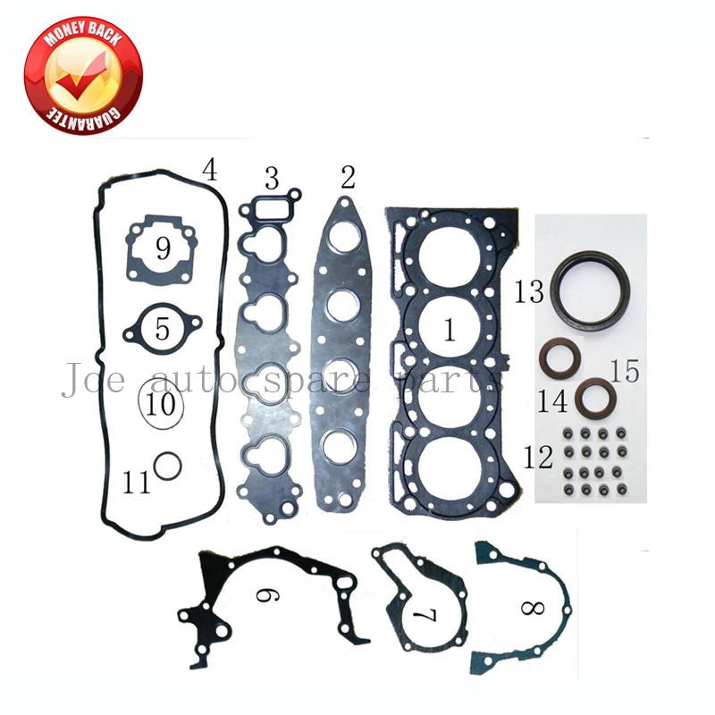 

B13BB Engine Overhaul Complete Full gasket set kit for Suzuki Swift Esteem Every Baleno Cultus Wagon Jimny Carry 16v 1298cc 1.3L