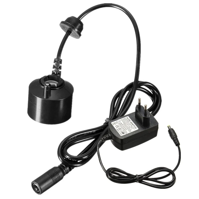 Mini gerador de névoa ultrassônico elétrico, fonte de água, lago, atomizador de neblina, umidificador de ar com 12 led, decoração de aquário de