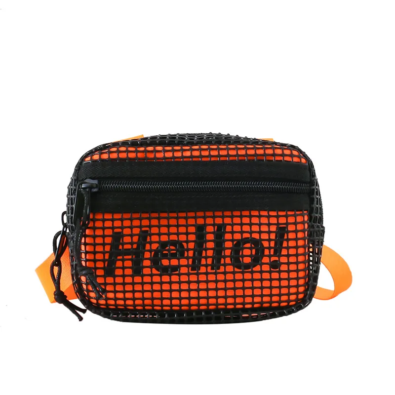 Bolso de mensajero Retro con letras para mujer, bandolera de malla transpirable a la moda, bolso de hombro para madre e hijo