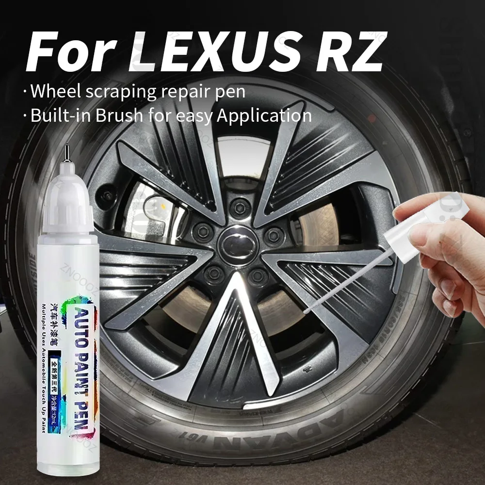 

Для LEXUS RZ Touch Up Paint Wheel Repair Kit Быстрая и легкая краска для ремонта царапин на колесах Краска для ремонта колес автомобиля Серебристый Черный