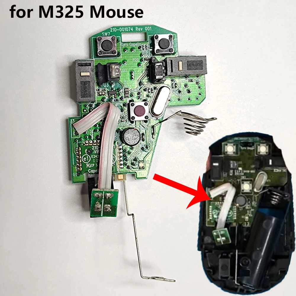 Replacement Micro Switch Mouse Motherboard Side Key Repair Parts For Logitech M325 Mouse Micro Switch Board Accessories