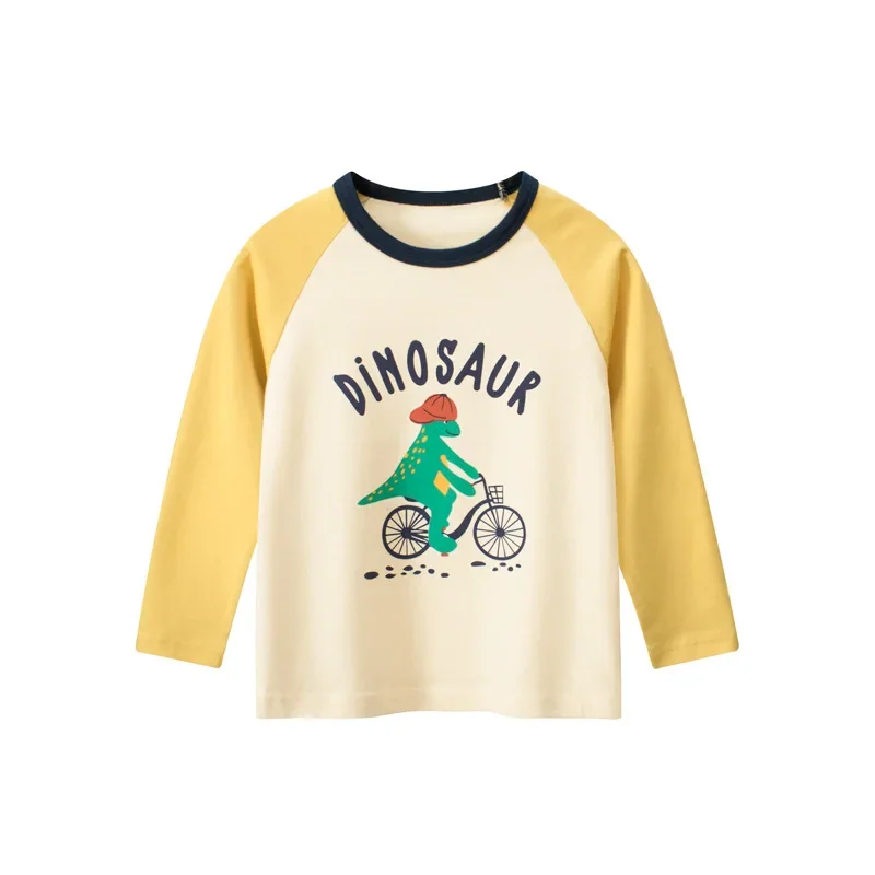 Underlay autumn children's long sleeved T-shirt children's clothing Korean version dinosaur baby boy clothing