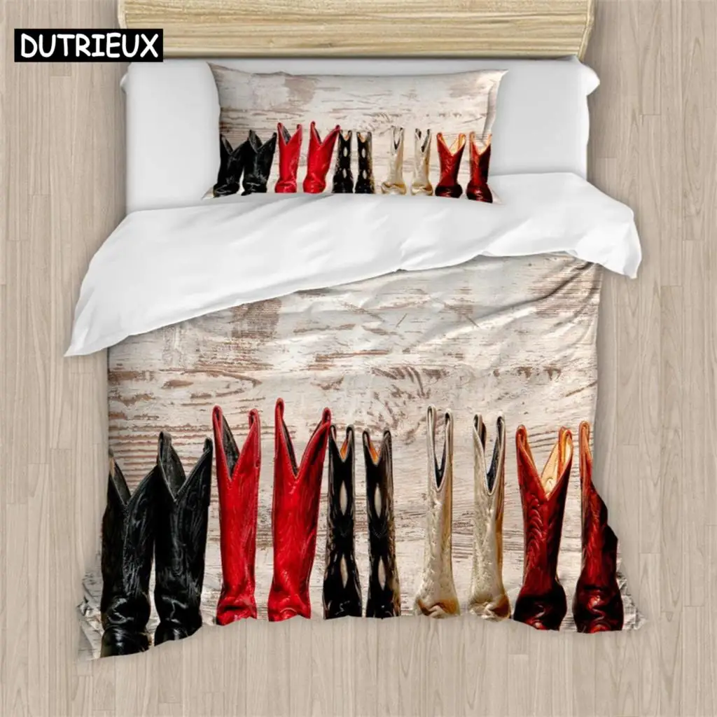 

Assortment of boots 3Pcs Bedding Sets 3D Digital Printing Custom Quilt Duvet Cover Set Home Queen King Quilt Pillowcase