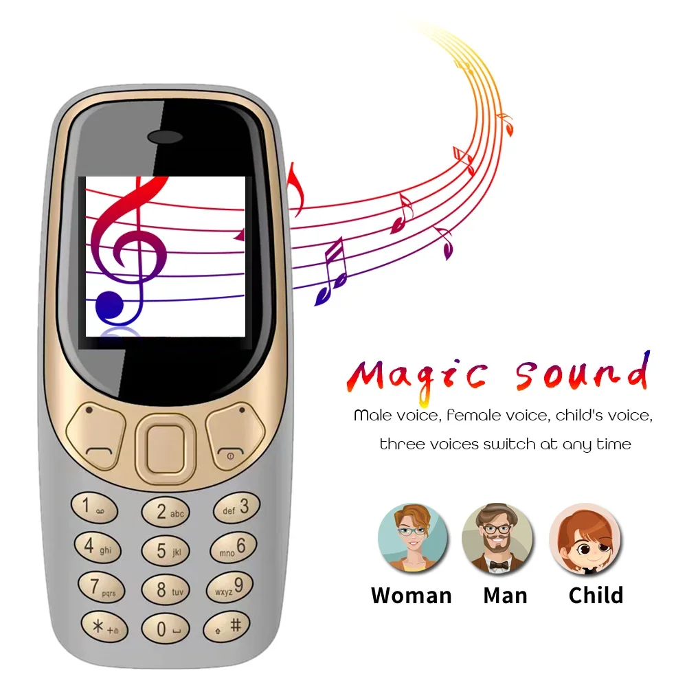 SERVO Q3308 PRO Mini Mobile Phone 3 SIM Standby Call Recording Speed Dial Flashlight Camera 2G GSM Super Small Cellphones Backup