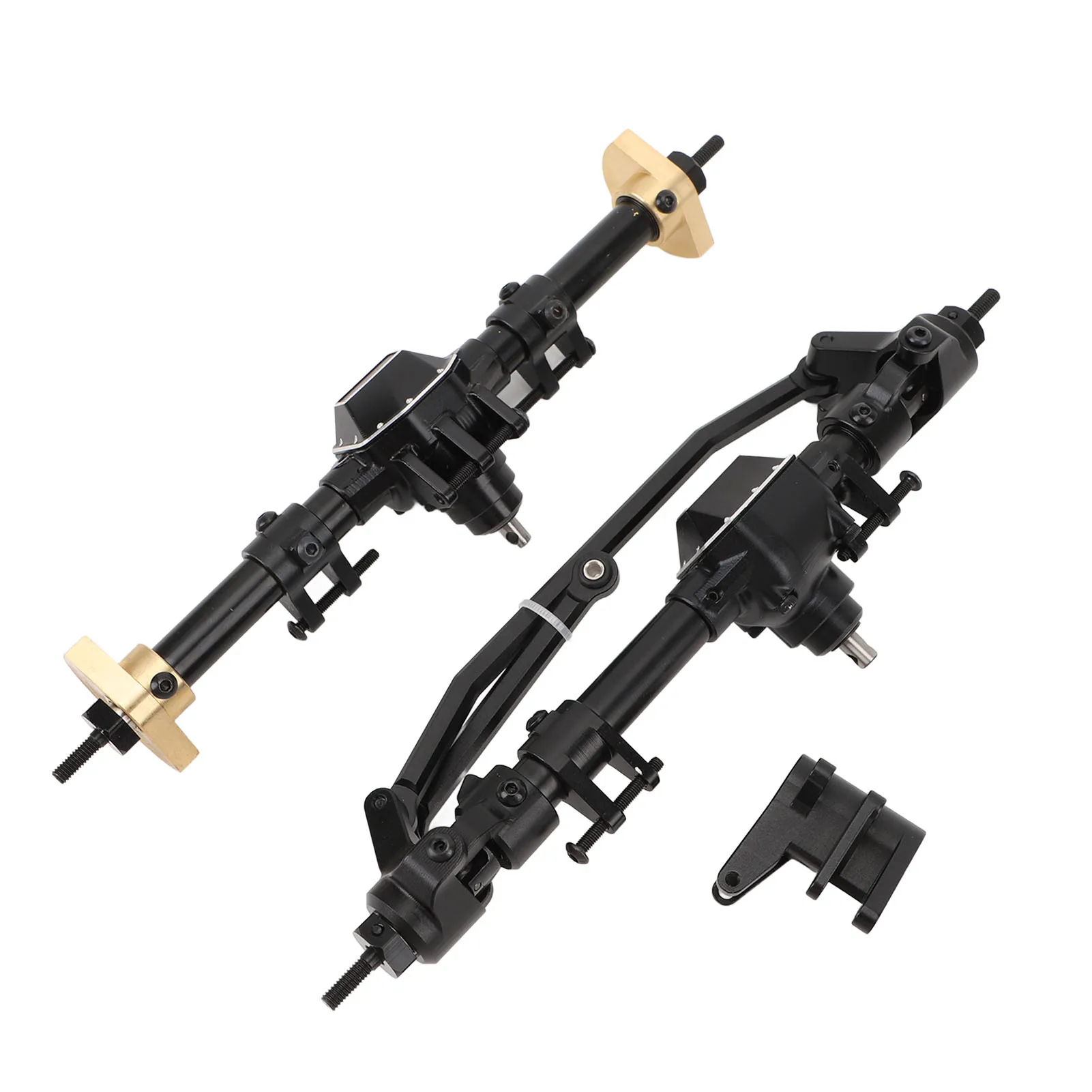 RC Front Rear Axle 27T 8T Internal Mounting Gear RC Car Axle Assembly Set with Link Mount for SCX10 PRO