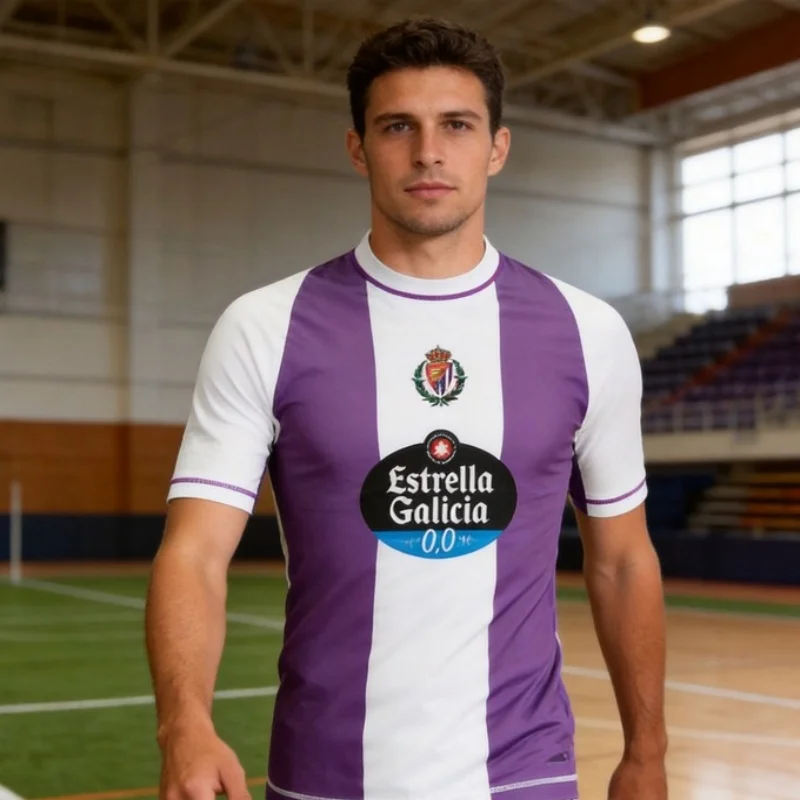 New Arrive Fashion Valladolid 2026 Soccer Jersey T-shirt Men's Women's Quick Drying Breathable Football Fan T-shirt Parent-child