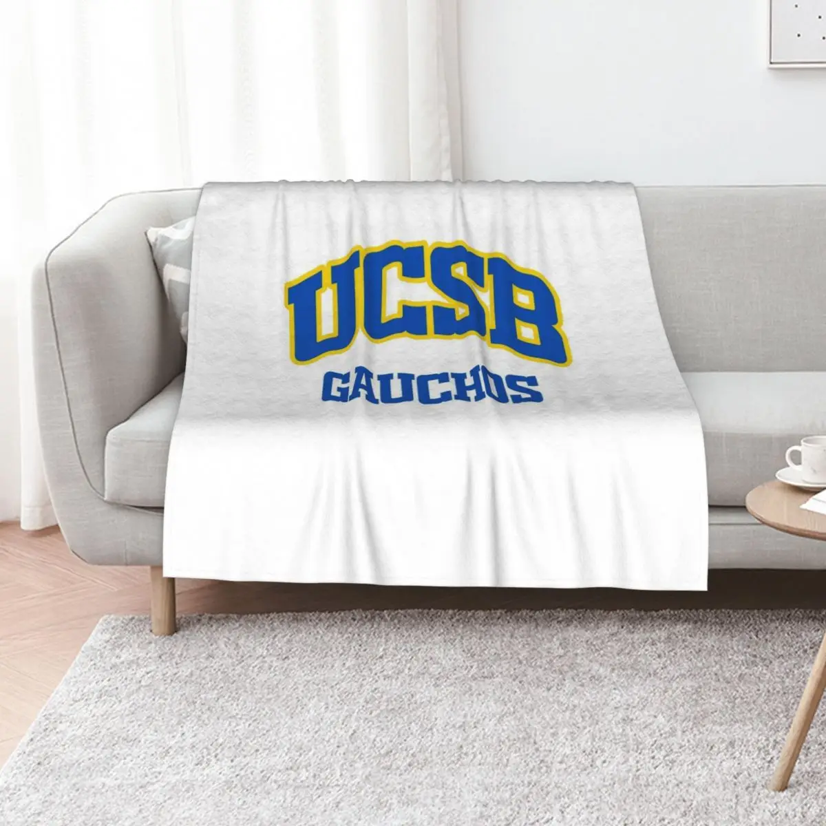 

UCSB - University of California Santa Barbara Gauchos Throw Blanket Baby Decorative Beds Flannels Furry Blankets