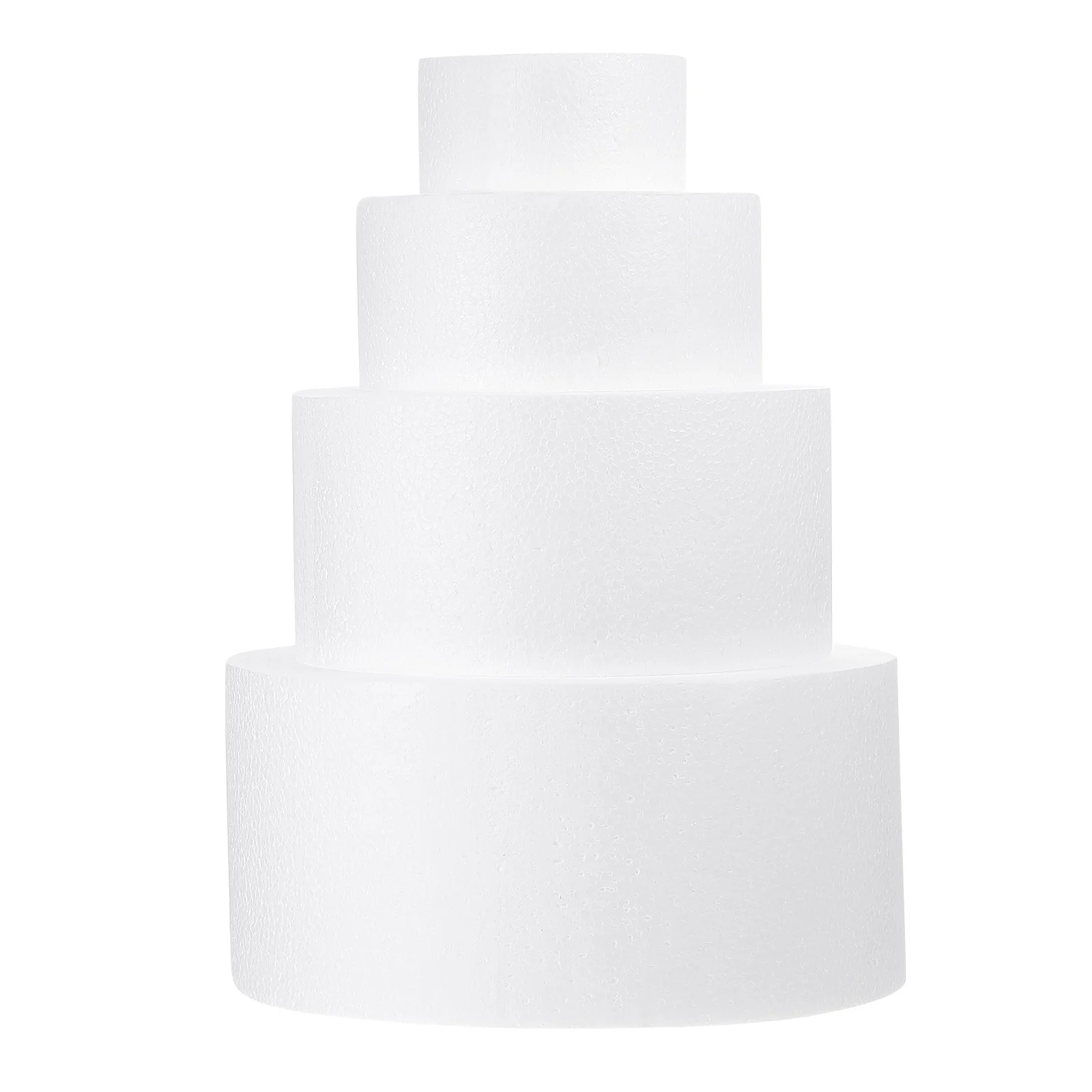 

4 Pcs Decoration Cake Embryo Model Square Stand Foam Molds Office Decorations Paper Cups