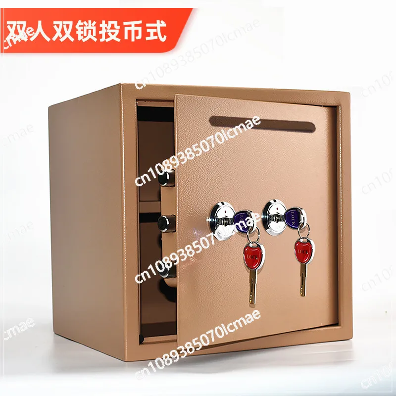 

Coin Style Double Lock Mechanical Old-fashioned Household Small Anti-theft Safe