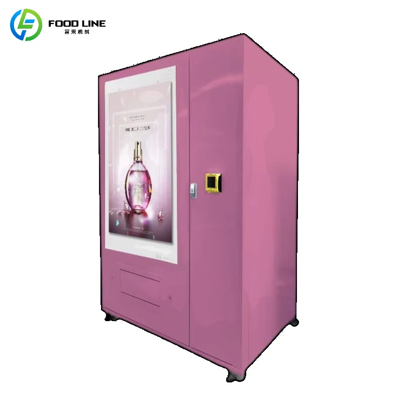 

Автоматический торговый автомат по индивидуальному заказу, торговый автомат для банкоматов красоты, розовый 24-часовой торговый автомат самообслуживания для торгового центра