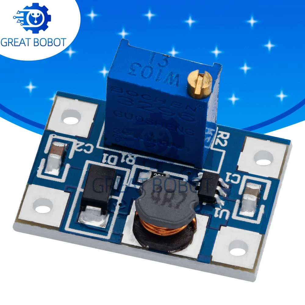 1PCS BS DC - DC Konverter SX1308 - 2A Step -Up Einstellbares Power Booster Modul