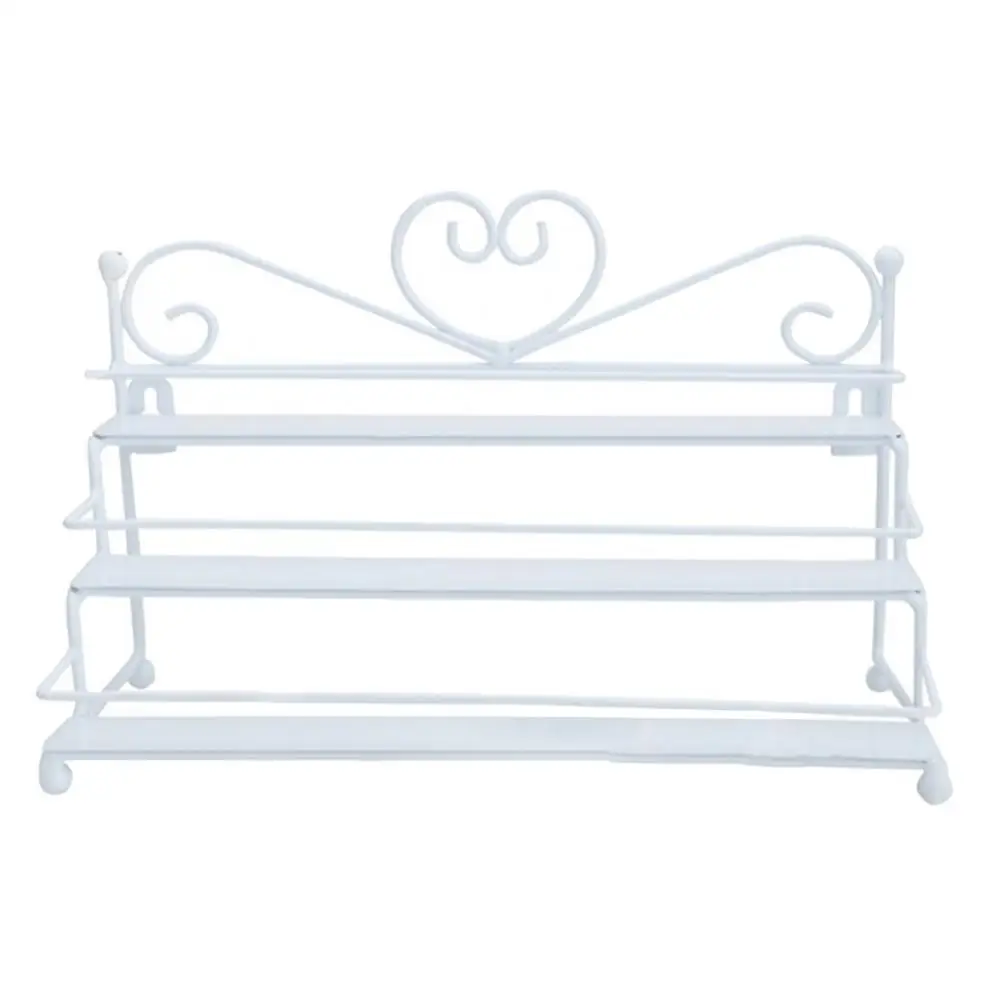 Scaffale per smalti per unghie a forma di cuore a 3 strati, espositore per cosmetici, organizer per rack, espositore per smalti per unghie, scaffale per gel