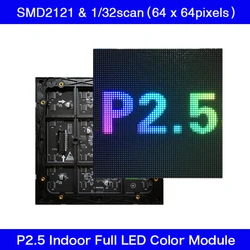 P2.5 RGB SMD 3 w 1 moduł LED 160x160mm tablica wyświetlacza LED 64x64 pikseli kryty pełnokolorowy panel LED HD