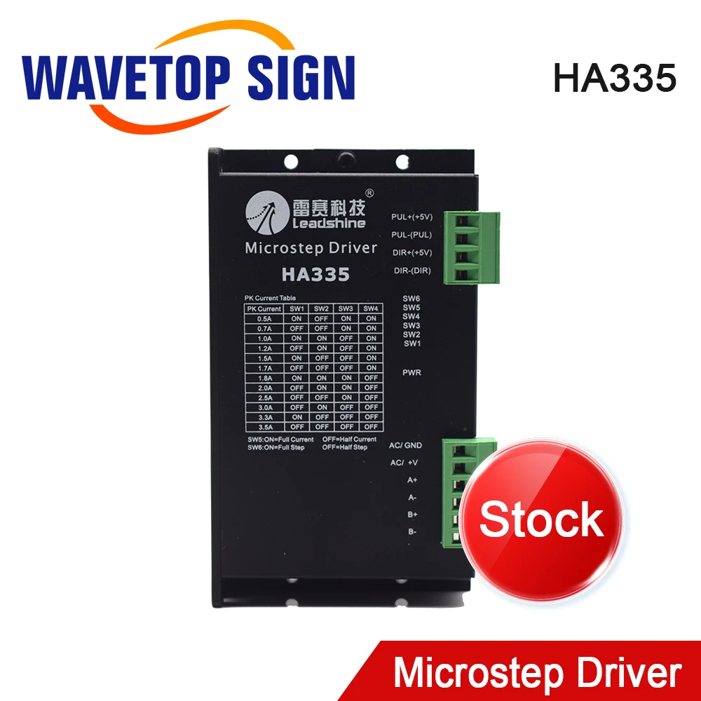 

WaveTopSign Leadshine HA335 Stepper Driver for Co2 Laser Cutting and Engraving Machine