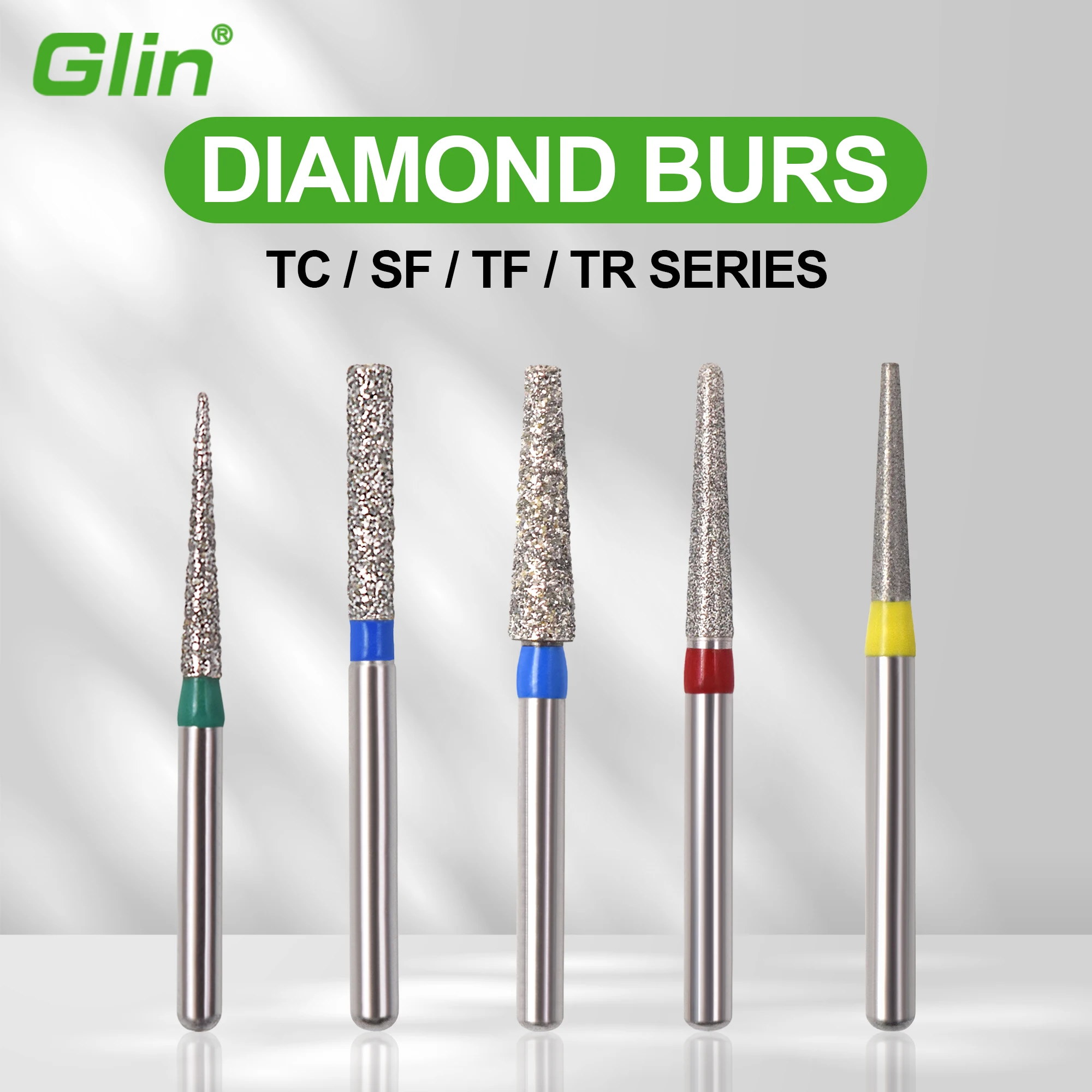 2Boxs Dental Diamond FG Burs Drills Set Dentist High Speed Handpiece Polishing Teeth Whitening Tools Kit Dentistry Equipment