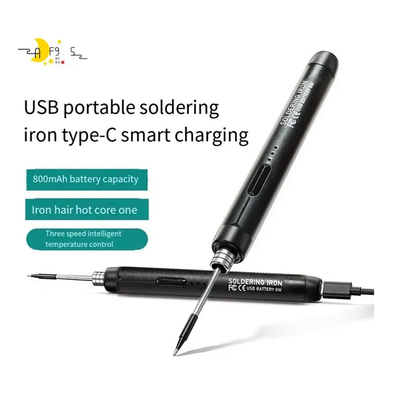 

AF95-5V Micro-USB комплект паяльника, с аккумулятором, беспроводной паяльник, портативный электросварочный аппарат, ручка для пайки