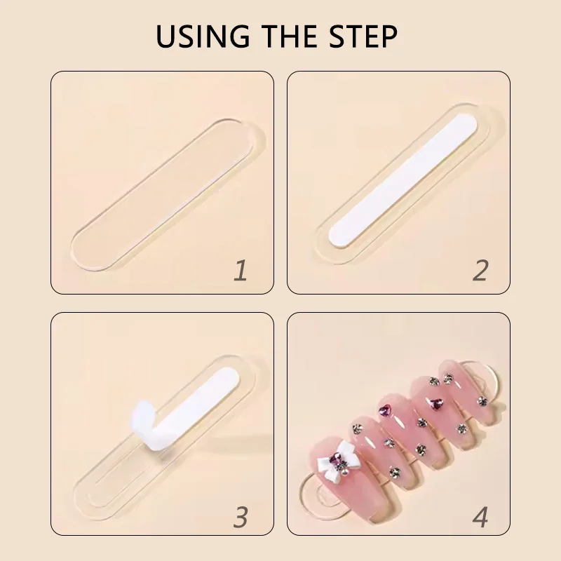 1 hoja de cinta adhesiva para exhibición de uñas, soporte de exhibición para uñas postizas, pegado de doble cara, pegatina de pegamento adhesivo fuerte redondo cuadrado