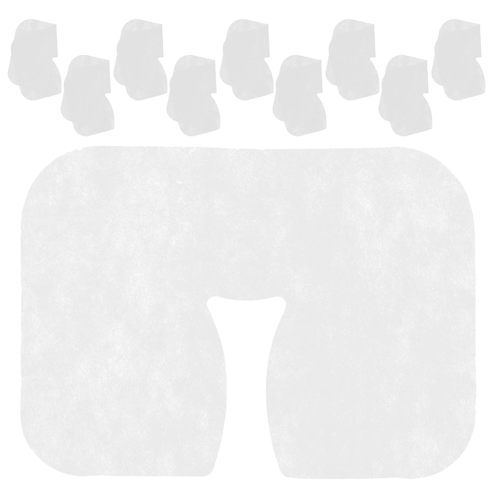 100 قطعة ثقب الوجه القابل للتصرف يغطي لينة تنفس غرامة صنعة لصالون الجدول سرير تدليك سبا استخدام غطاء بقية الوجه