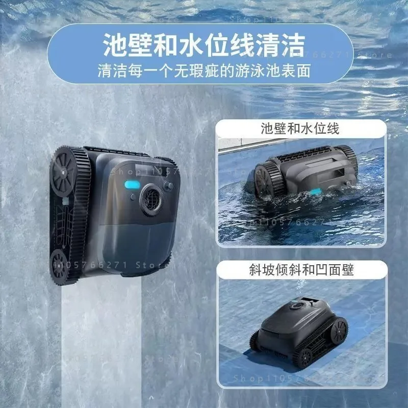 Robot Pool Vacuum Cleaner Cordless Robotic Cleaning Machine For Inground Swimming Pool AI Automatic Filter Suction Equipment Hot