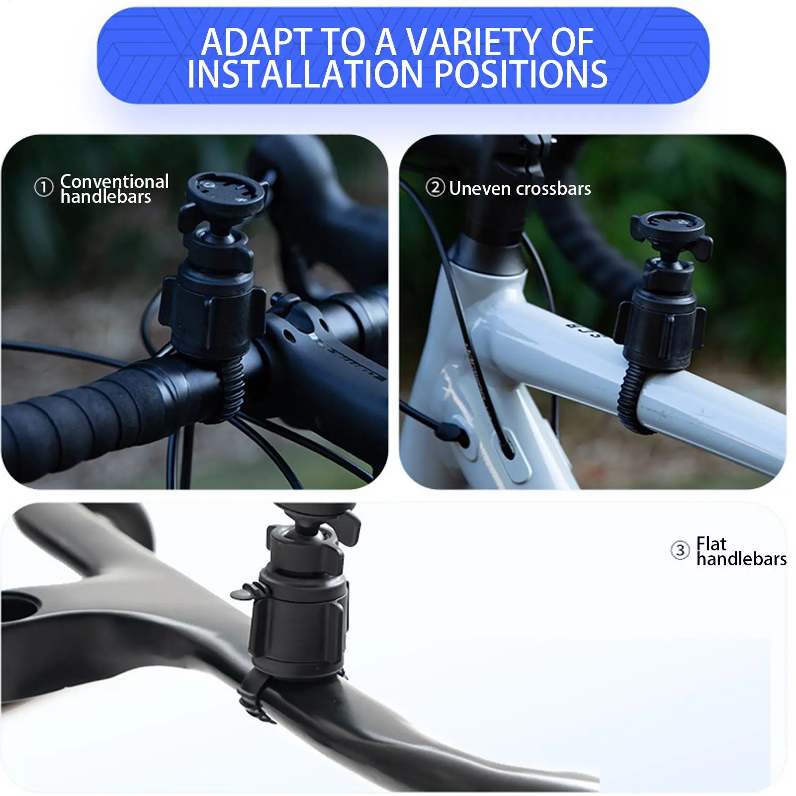 Support d'ordinateur de vélo, sangle réglable, Base de tige de compteur de vitesse, appareils Gps, support de vélo pour guidon de route pliant électrique