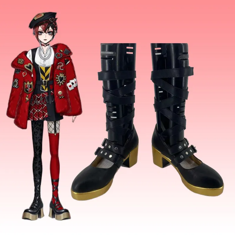Anime Riddle Cosplay Twisted-Wonderland Shoes Boots Halloween Carnival Fashion Accessories Prop Men Women Riddle Boots