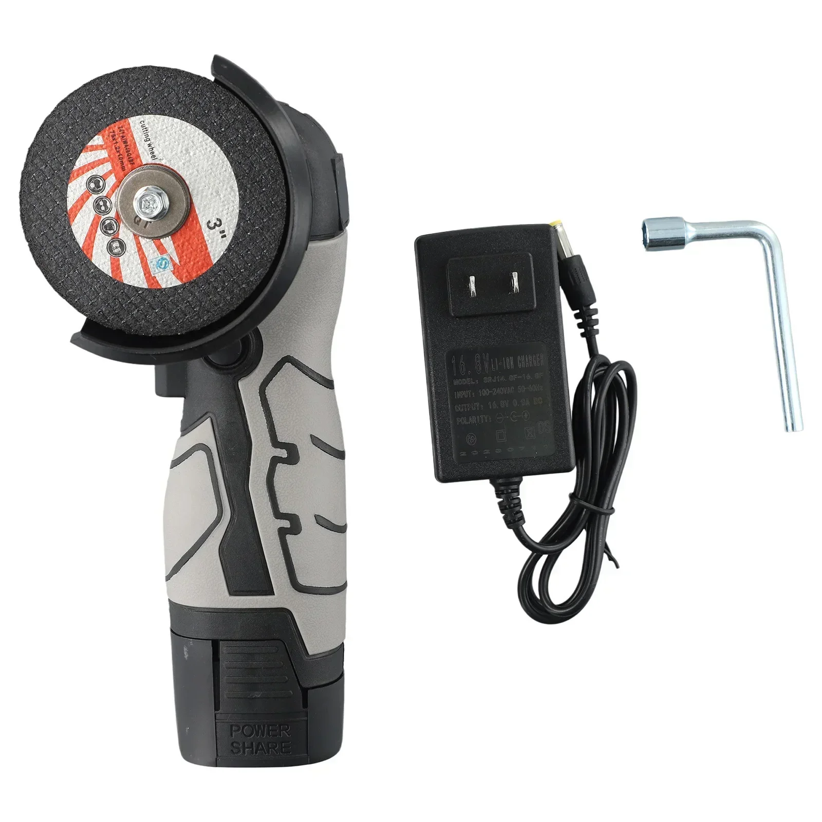 16 8V Brushless Angle Grinder Cordless Polishing Machine with High Rotational Speed Low Noise Ensures Fine Durability